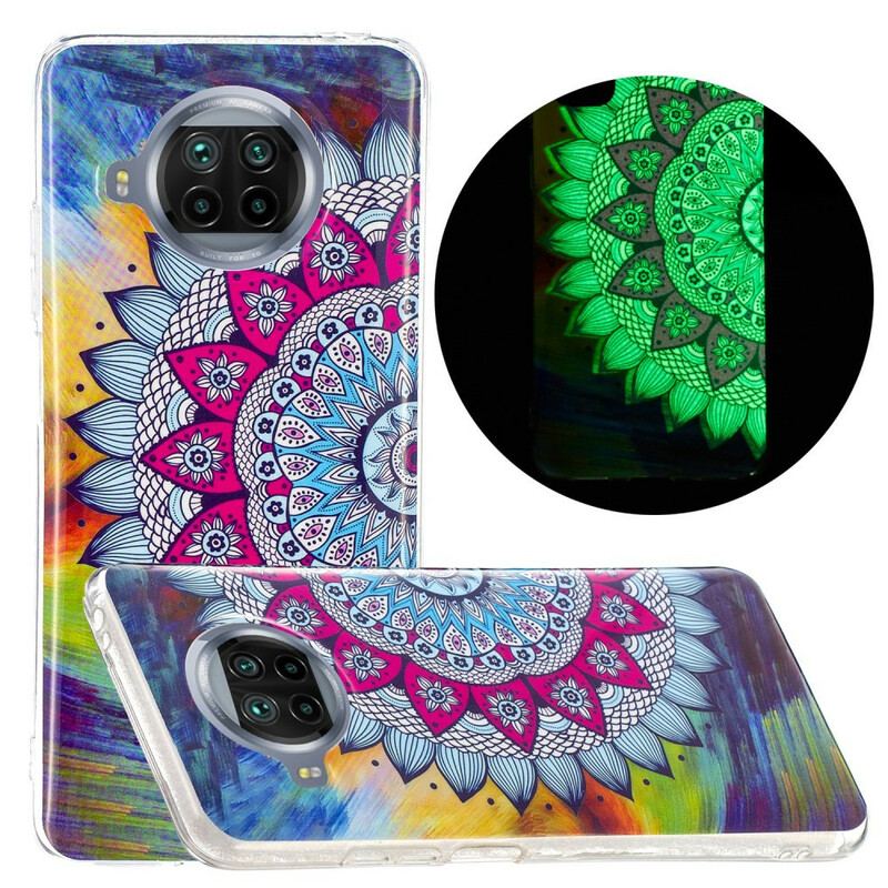 Cover Xiaomi Redmi Note 9 Pro 5G Fluorescerende Farverig Mandala