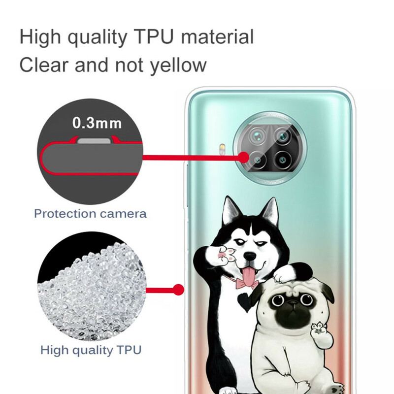 Cover Xiaomi Redmi Note 9 Pro 5G Sjove Hunde