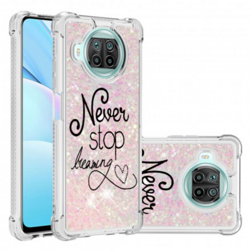 Cover Xiaomi Redmi Note 9 Pro 5G Stop Aldrig Med At Drømme Om Glitter