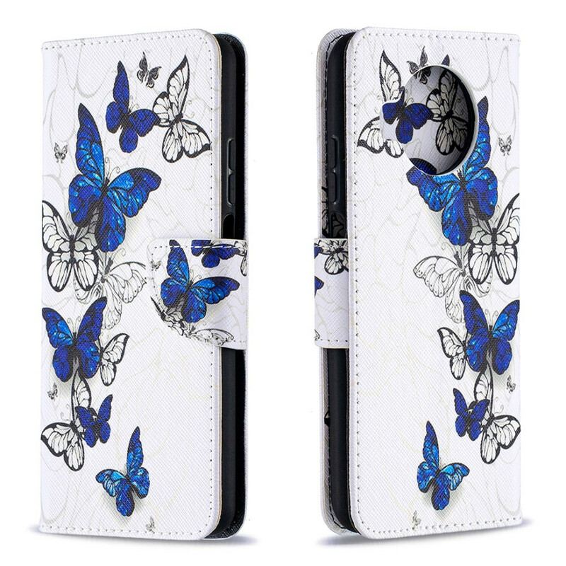 Flip Cover Xiaomi Redmi Note 9 Pro 5G Flugt Af Sommerfugle