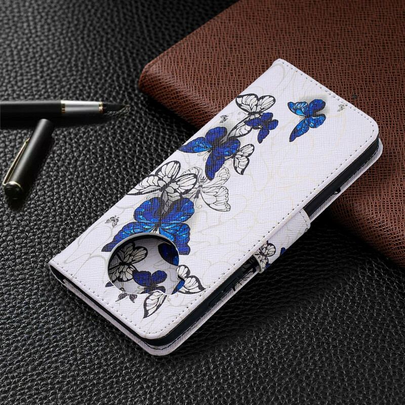 Flip Cover Xiaomi Redmi Note 9 Pro 5G Flugt Af Sommerfugle