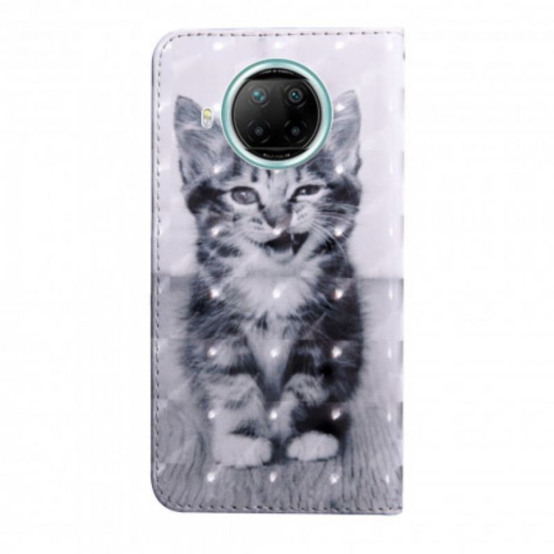 Flip Cover Xiaomi Redmi Note 9 Pro 5G Sort Og Hvid Kat