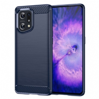 Cover Oppo Find X5 Børstet Kulfiber