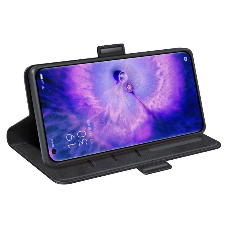 Flip Cover Oppo Find X5 Læder Cover Dobbelt Klap