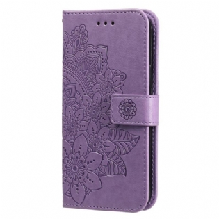 Flip Cover Oppo Find X5 Med Snor Strappy Mandala