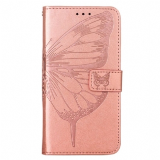 Flip Cover Oppo Find X5 Sommerfugledesign Med Snor