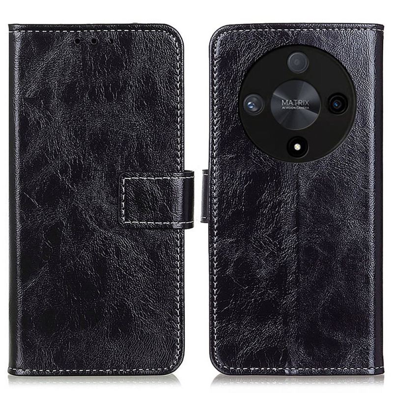 Flip Cover Til Honor X9b / Magic 6 Lite Skinnende Kunstlæder