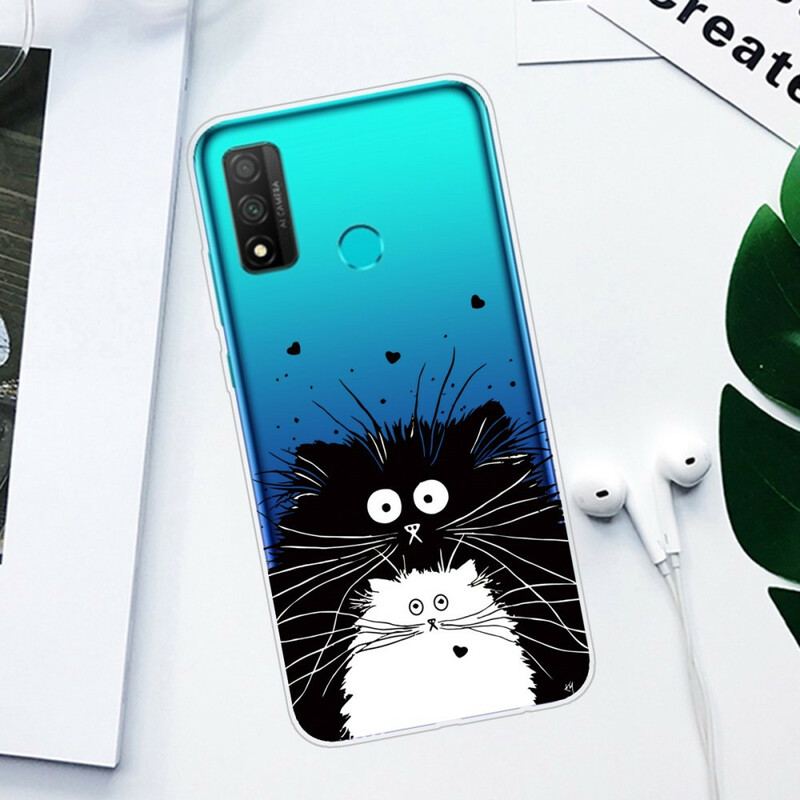 Cover Huawei P Smart 2020 Gennemsigtige Overraskede Katte