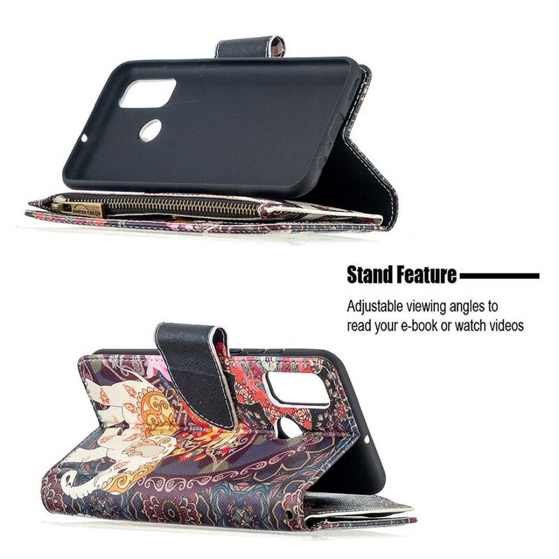 Flip Cover Huawei P Smart 2020 Elefant Lynlåslomme