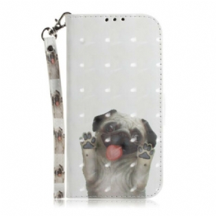 Flip Cover Huawei P Smart 2020 Med Snor Elsker My Dog Thong
