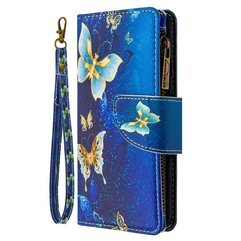 Flip Cover Huawei P Smart 2020 Sommerfugle Lynlåslomme