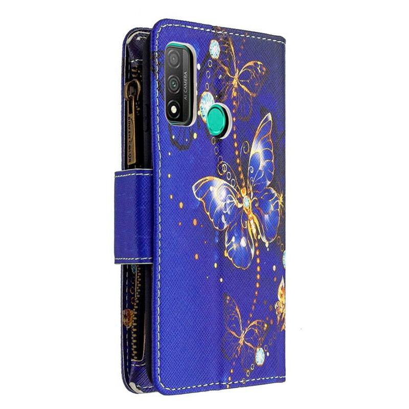 Flip Cover Huawei P Smart 2020 Sommerfugle Lynlåslomme