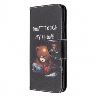 Læder Cover Huawei P Smart 2020 Farlig Bjørn