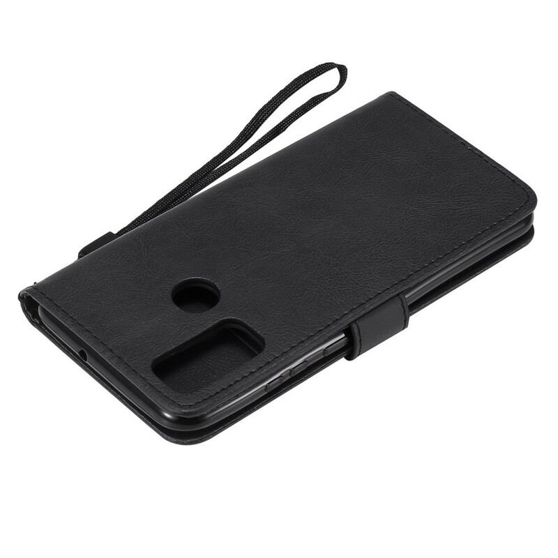 Læder Cover Huawei P Smart 2020 Med Snor Strappy Lædereffekt