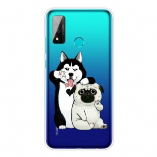Mobilcover Huawei P Smart 2020 Sjove Hunde