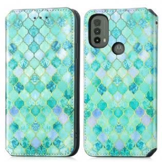 Cover Moto E40 / E30 / E20 Flip Cover Kunstnerisk Rfid