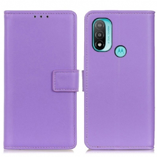 Flip Cover Moto E40 / E30 / E20 Almindeligt Imiteret Læder