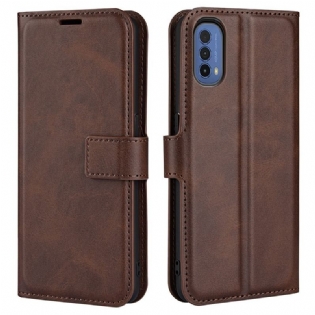 Flip Cover Moto E40 / E30 / E20 Slank Ekstrem Lædereffekt
