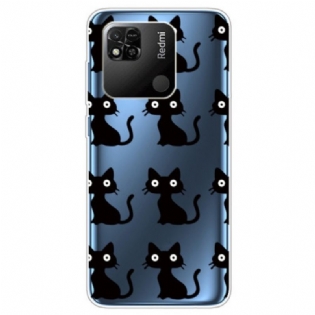 Cover Xiaomi Redmi 10A Gennemsigtige Sjove Katte