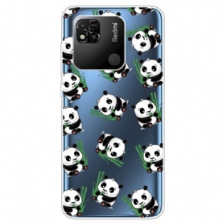 Cover Xiaomi Redmi 10A Gennemsigtige Små Pandaer