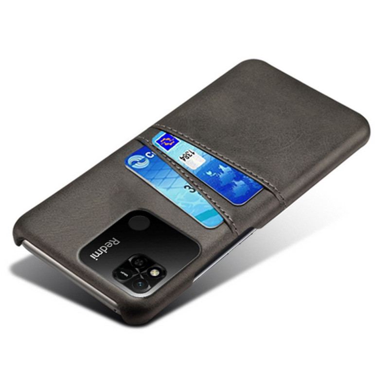 Cover Xiaomi Redmi 10A Kortholder I Lædereffekt