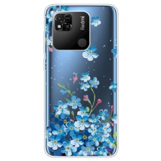 Cover Xiaomi Redmi 10A Sømløse Blå Blomster