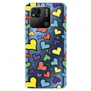 Cover Xiaomi Redmi 10A Sømløse Hjerter