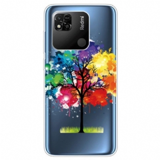 Cover Xiaomi Redmi 10A Sømløst Akvareltræ