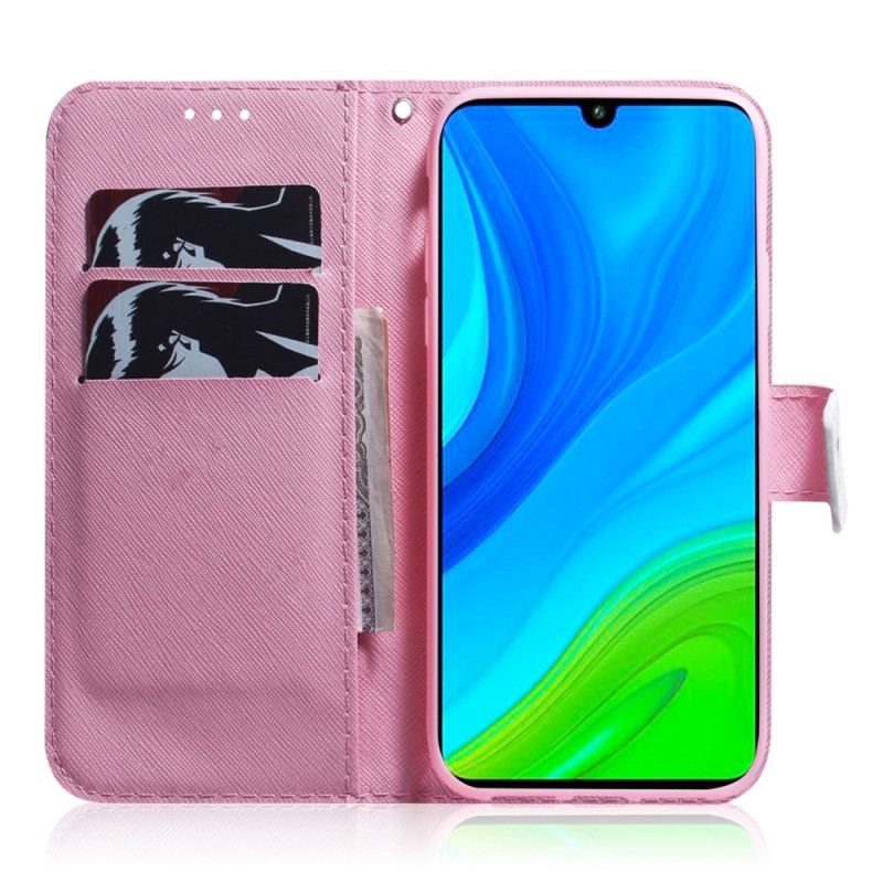 Flip Cover Xiaomi Redmi 10A Lyserød Blomst