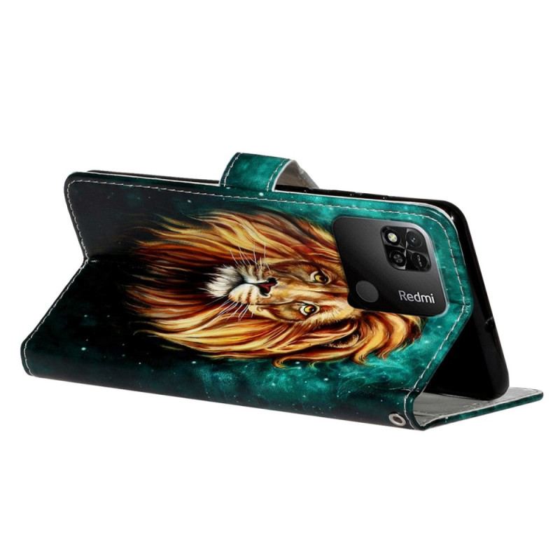 Flip Cover Xiaomi Redmi 10A Med Snor Løvebånd
