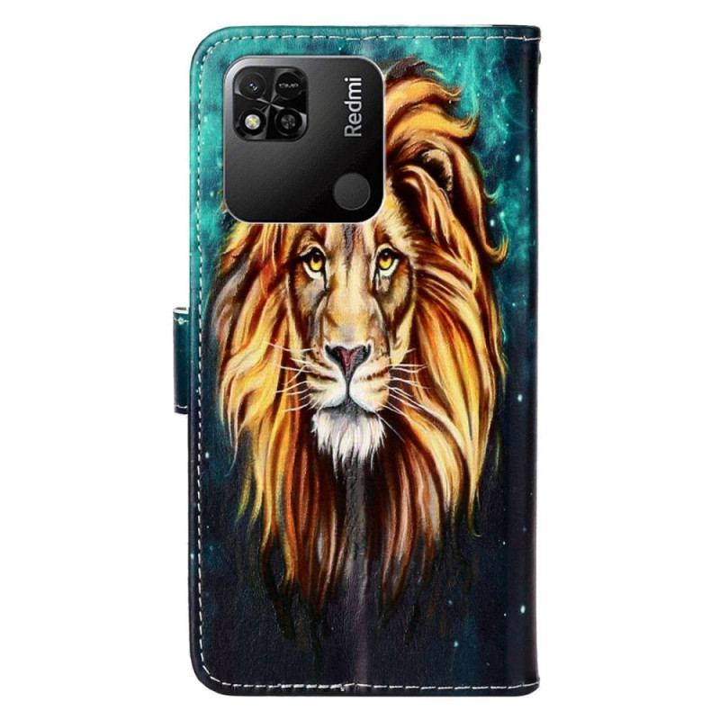 Flip Cover Xiaomi Redmi 10A Med Snor Løvebånd