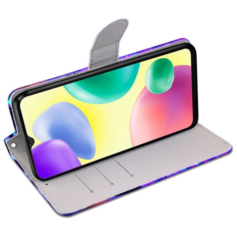 Flip Cover Xiaomi Redmi 10A Med Snor Neon Tiger Med Rem