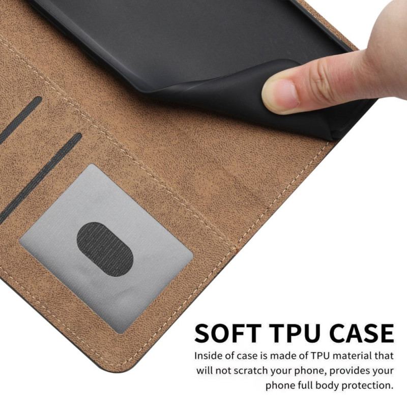 Flip Cover Xiaomi Redmi 10A Med Snor Strappy Geometrisk Lædereffekt