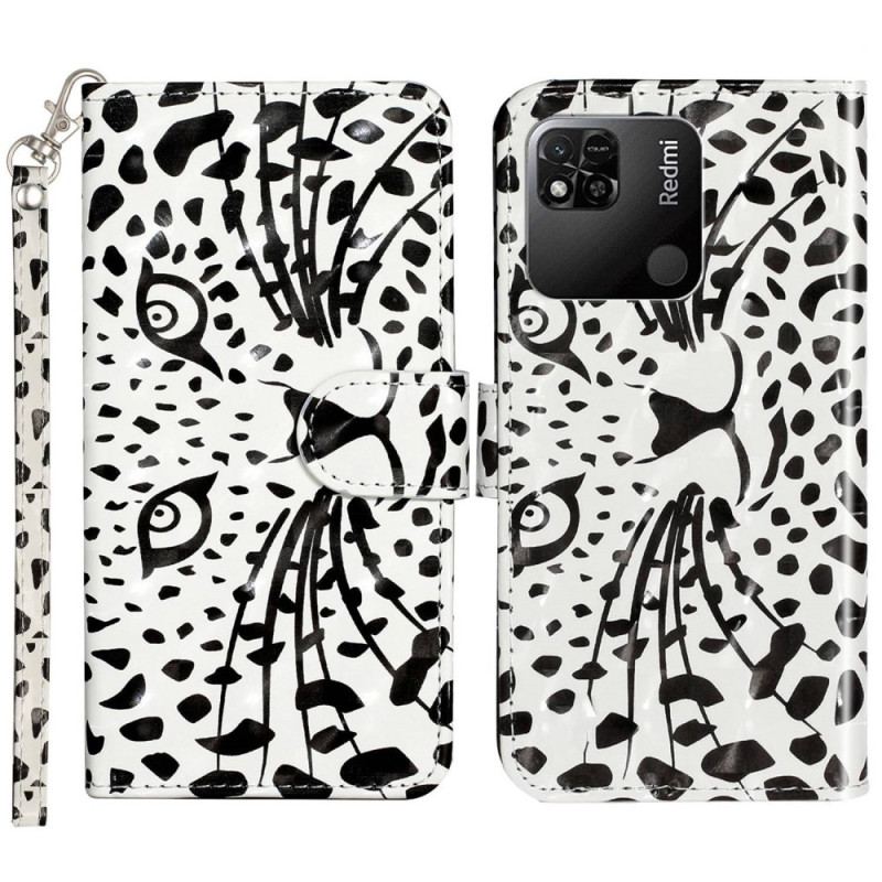 Flip Cover Xiaomi Redmi 10A Med Snor Thong Tiger