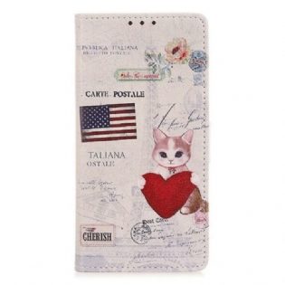 Flip Cover Xiaomi Redmi 10A Rejsende Kat
