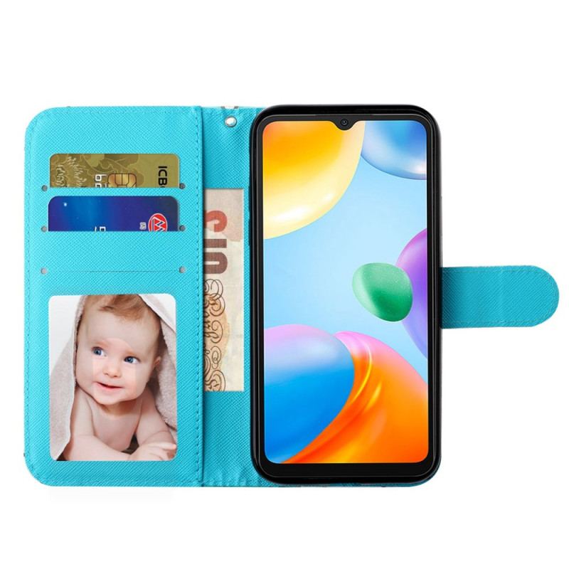Flip Cover Xiaomi Redmi 10A Stop Aldrig Med Lanyard