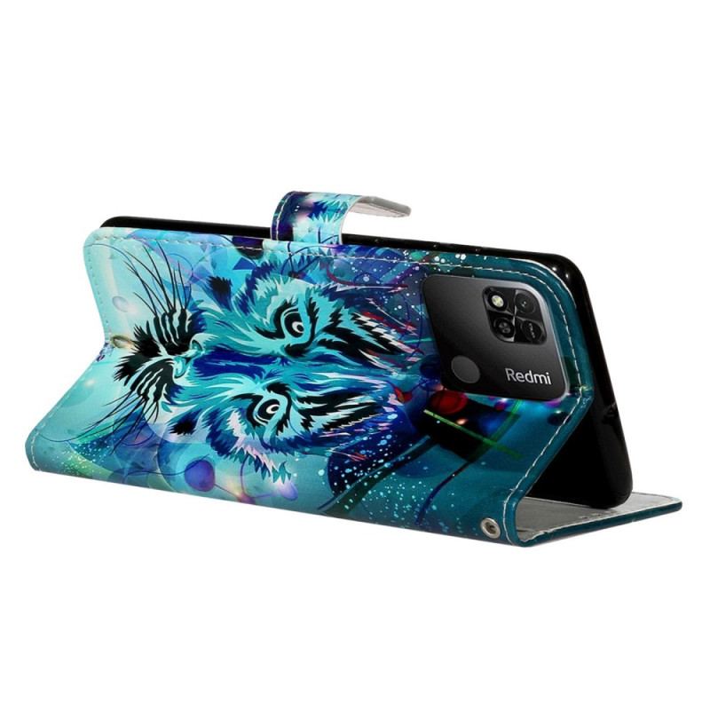 Flip Cover Xiaomi Redmi 10A Tigeren Med Snor
