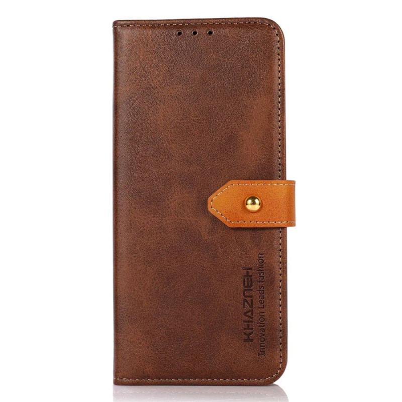 Flip Cover Xiaomi Redmi 10A Tofarvet Gyldent Lås Khazneh