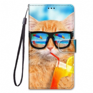 Flip Cover Xiaomi Redmi 10A Trækat Slap Af