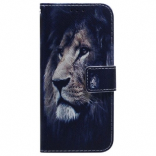 Læder Cover Xiaomi Redmi 10A Drømme-løve