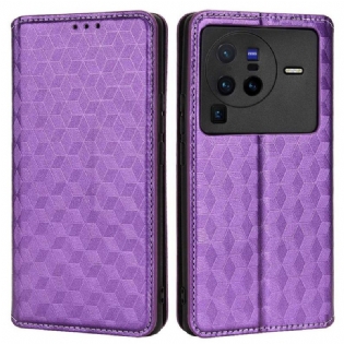 Cover Vivo X80 Pro Flip Cover 3d Kuber