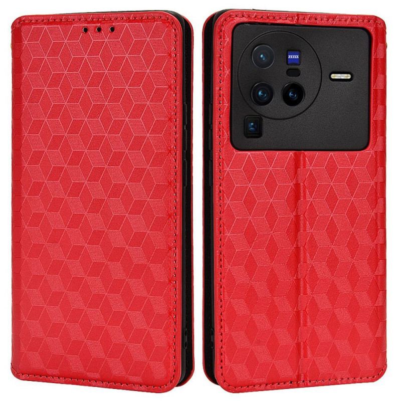 Cover Vivo X80 Pro Flip Cover 3d Kuber