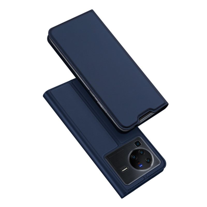 Cover Vivo X80 Pro Flip Cover Skin-pro Series Dux Ducis