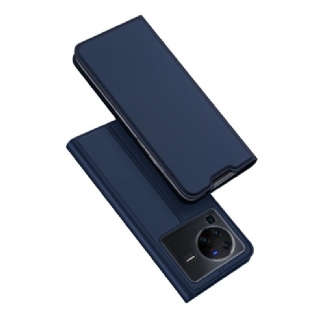 Cover Vivo X80 Pro Flip Cover Skin-pro Series Dux Ducis