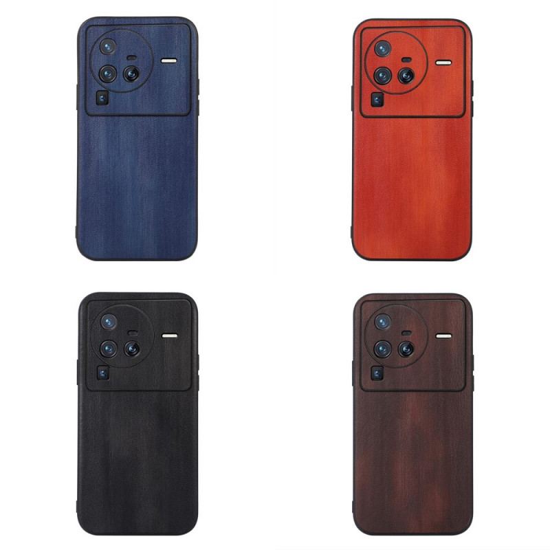 Cover Vivo X80 Pro Læder Effekt