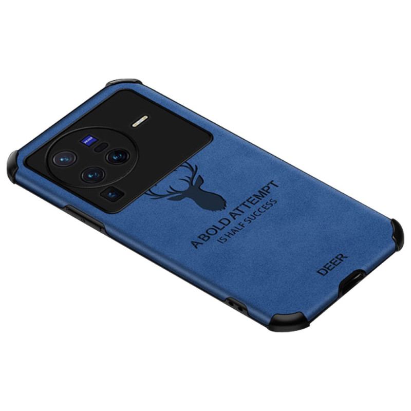Mobilcover Vivo X80 Pro Hjorte I Imiteret Læder