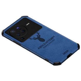 Mobilcover Vivo X80 Pro Hjorte I Imiteret Læder