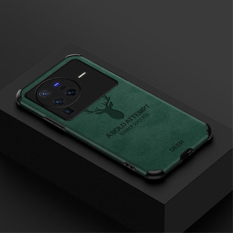 Mobilcover Vivo X80 Pro Hjorte I Imiteret Læder