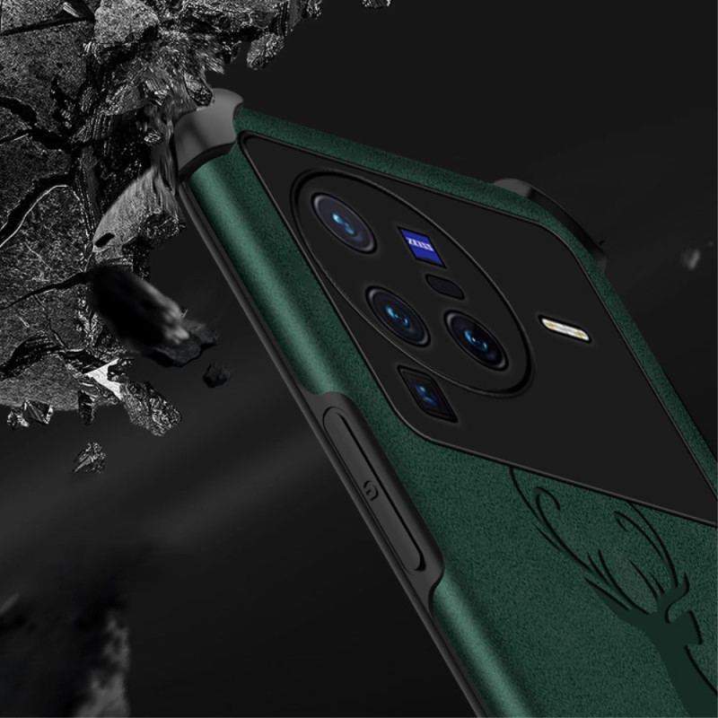 Mobilcover Vivo X80 Pro Hjorte I Imiteret Læder