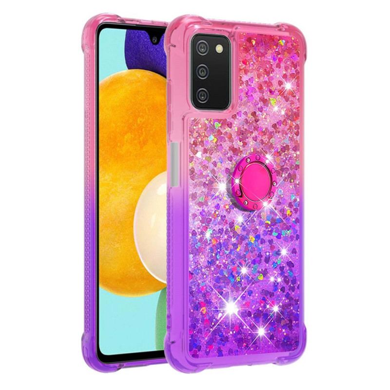 Cover Samsung Galaxy A03s Glitter Ring-bracket